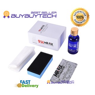 buybuytech MR FIX Car 9H น้ำมันโค้ทเซรามิค สำหรับเคลือบรถยนต์ ยูวี 30 มิลลิลิตร