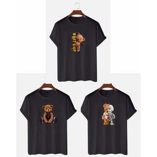 เสื้อยืด พิมพ์ลาย Teddy BEAR DISTRO สําหรับผู้หญิง