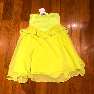 Lyn Around top size S new with tag special edition สี Lemon Green