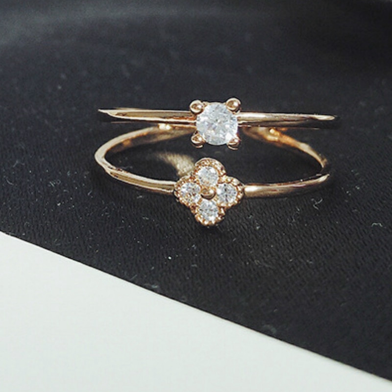 แหวนคู่แหวนคู่เปิดหญิง-rose-gold-แหวนเพชร-แหวน-เครื่องประดับ-j047