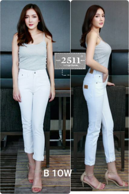 กางเกงยีนส์2511-vintage-ทรงบอยกระบอกเล็ก