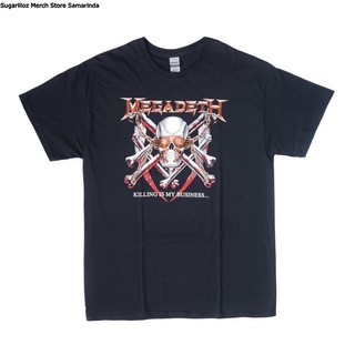 เสื้อยืดโอเวอร์ไซส์เสื้อยืด พิมพ์ลายวง Megadeth Killing Is My Business TS - L สําหรับผู้ชายS-4XL