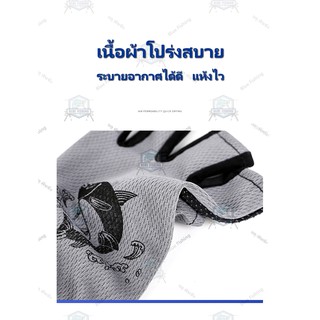 ภาพขนาดย่อของภาพหน้าปกสินค้าถุงมือตกปลา แบบตัด 3 นิ้ว กันลื่น กันมือดำ ช่วยป้องกันมือจาก ฟันปลา เงี่ยง และ ขอบกระดูกแก้มปลา (ร้านคนไทย ส่งไว) AP 509 จากร้าน coolmoon8 บน Shopee ภาพที่ 3