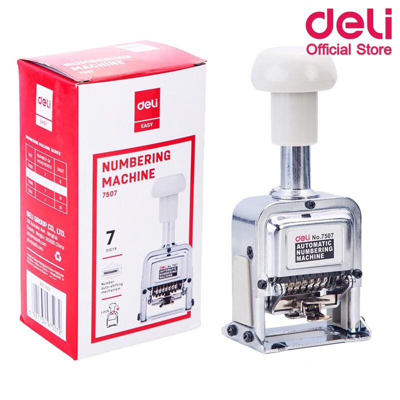 deli-ส่งฟรี-เครื่องรันนัมเบอร์-7-หลัก-numbering-machine-เครื่องปั้มโค้ดตัวเลข