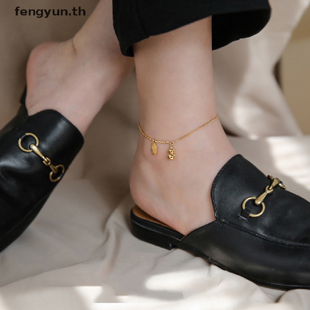 fengyun-สร้อยข้อเท้า-ลูกปัด-น้ําเต้า-เครื่องประดับผู้หญิง-ของขวัญ-ชายหาด-สร้อยข้อมือ-บนขาเท้า