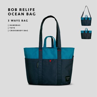 สินค้า Bob relife ocean กระเป๋าสะพายไหล่ รุ่นบ็อบสีโอเชียน สีฟ้าน้ำทะเล / กระเป๋าใส่โน็ตบุ๊ค laptop bag / กระเป๋าคอมพิวเตอร์