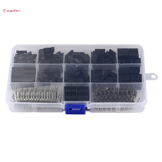 620Pcs Dupont Connector 2.54mm, Dupont Cable Jumper Wire Pin Header Housing Kit, Male Crimp Pins+Female Pin Terminal Connector