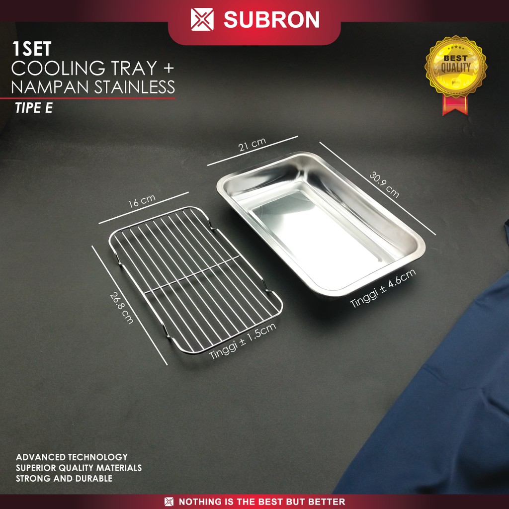 Subron Cooling ถาดชุดถาด 32x22 สแตนเลสย่างน้ํามันอาหาร Drainer กรอง ...