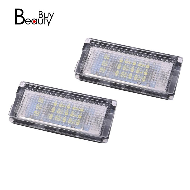 2-ชิ้นไฟ-led-18ดวง-3528smd-สีขาวสําหรับติดป้ายทะเบียนรถ-bmw-e46