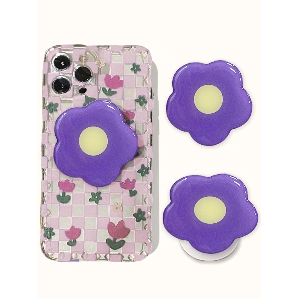 เคสโทรศัพท์ไอโฟน-iphone-ลาย-ดอกไม้-พร้อม-ตัวช่วยถือสมาร์ทโฟน