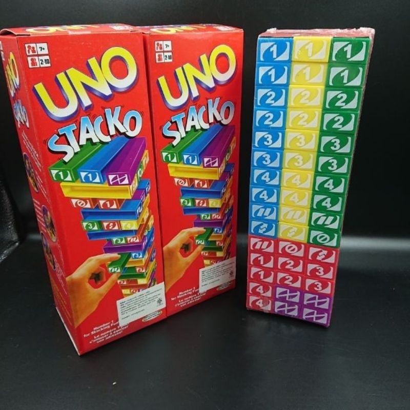 พร้อมส่ง-เกมส์อูโน่-uno-stacko-ตึกถล่ม-เกรดพรีเมี่ยม-ฝึกสมอง-ฝึกสมาธิ-เล่นได้ทั้งครอบครัวครับ