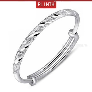 PLINTH สร้อยข้อมือเงิน 925 รอบท่อฝนดาวตกแบบดึงดึงของขวัญแฟชั่นเคลือบ1095