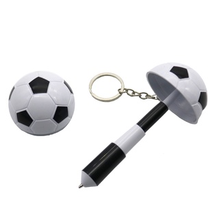 พวงกุญแจ ปากกาลูกลื่น รูปลูกฟุตบอลน่ารัก ขนาดเล็ก แบบสร้างสรรค์ 1 ชิ้น