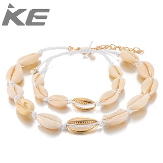 Shell Jewelry Beach Handwoven Shell Bracelet Necklace Set Combo for girls for women low price