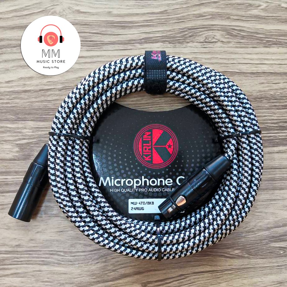 ภาพสินค้าKIRLIN Microphone Cable สายไมโครโฟน MW-480 สายไมค์ XLR to XLR 24AWG สายต่อไมค์ สาย ไมโครโฟน สายXLR 6 เมตร สายไมค์โครโฟน จากร้าน mmmusicstore22 บน Shopee ภาพที่ 6
