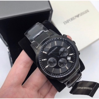 Sale ‼️Emporio Armani classic Chronograph watch ✨ไซร์ 43มม ⌚️เท่ห์สุดๆ เรียบๆแต่ดูดี เป็นรุ่นขายดีสุด🔥🔥