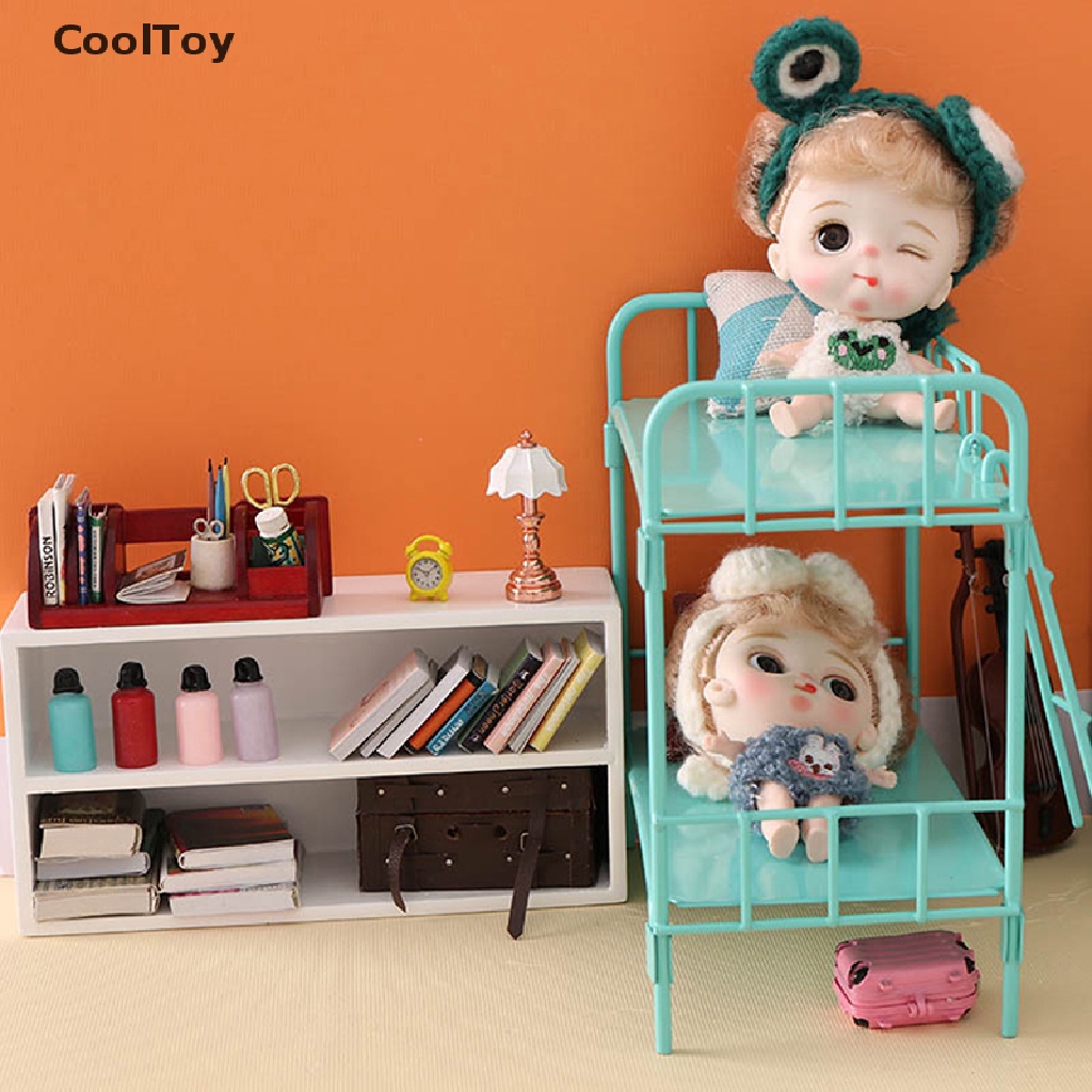 lt-cooltoy-gt-เตียงนอนจิ๋ว-1-12-สําหรับตกแต่งบ้านตุ๊กตา-ห้องนอน-หอพัก-เฟอร์นิเจอร์