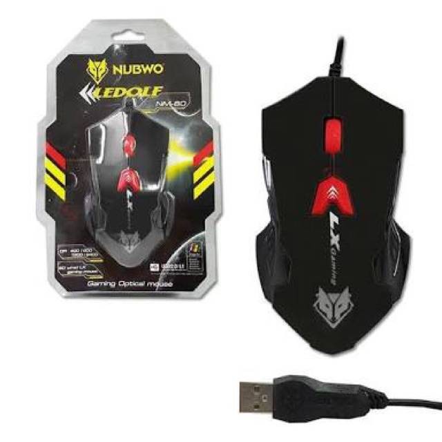 ภาพหน้าปกสินค้าNubwo Mouse LEDOLF NM-60 Gaming จากร้าน theonecomputer บน Shopee