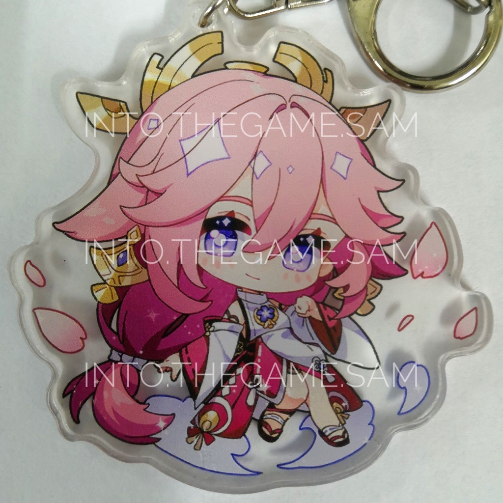 พร้อมส่ง-พวงกุญแจเล็ก-genshin-impact-keychain-ตัวละครเมืองไฟฟ้า-inazuma-สินค้าfanmade