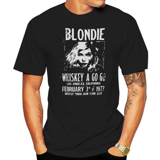 เสื้อยืดผ้าฝ้ายพิมพ์ลายขายดี เสื้อยืด พิมพ์ลายวิสกี้ A Go Go Blondie Tour สําหรับผู้ชาย และผู้หญิง
