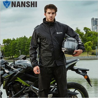 ภาพขนาดย่อของสินค้า( พร้อมส่ง)ชุดกันฝน NANSHI เสื้อกันฝน เนื้อผ้าดี น้ำหนักเบาสบาย ใส่แล้วไม่ร้อน ส่งไว
