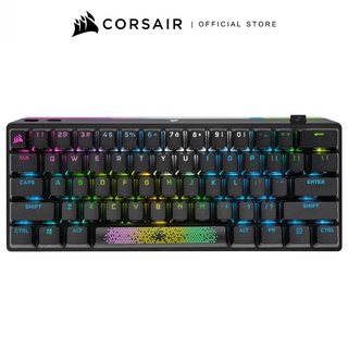 CORSAIR Keyboard K70 PRO MINI WIRELESS 60% Mechanical CHERRY MX Red Switch Keyboard with RGB Backlighting - Black