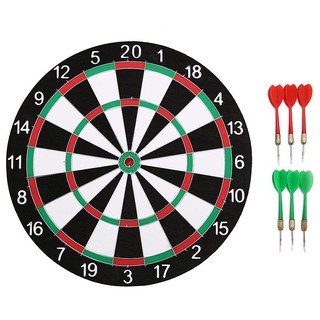 กระดานปาเป้า ขนาดมาตรฐาน 12 นิ้ว ปาเป้า เกมปาเป้า DART BOARDพร้อมลูกดอก 4 ลูก T0643