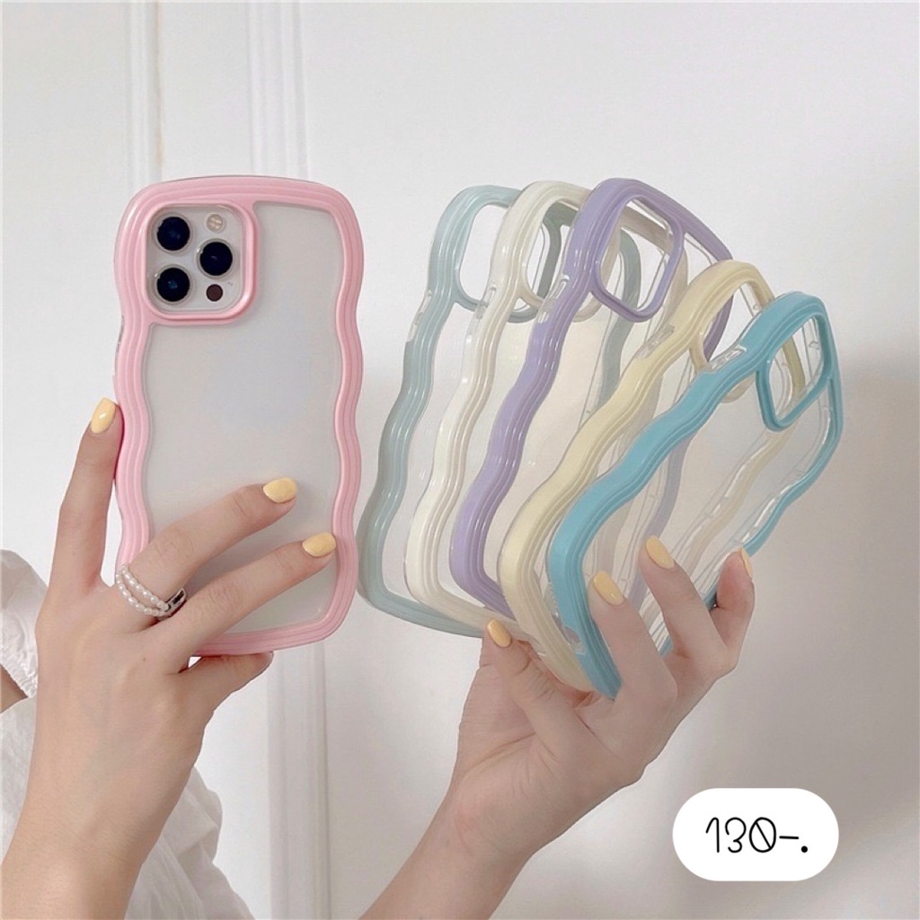 พร้อมส่ง-6-สี-เคสใส-เคสประกอบ-หลังใสขอบหยัก