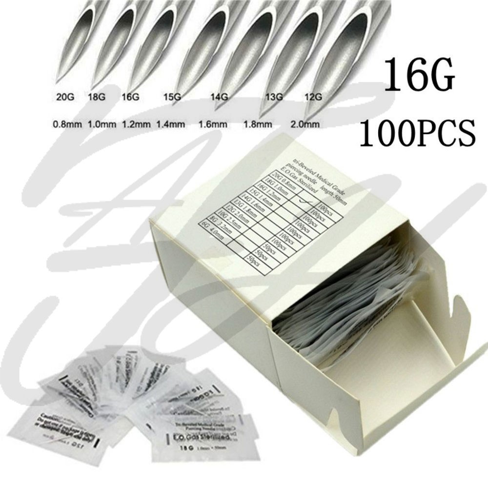 piercing-needle-16g-1-2mm-100-piece-box-เข็มเจาะ-16-เกจ-1-2mm-100-ชิ้น-กล่อง