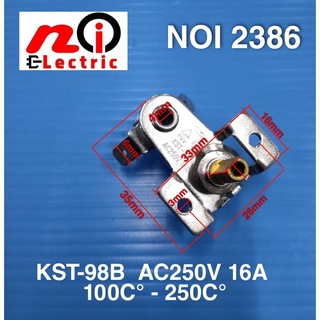ภาพขนาดย่อของภาพหน้าปกสินค้าเทอร์โมสตัทเตาอบไฟฟ้า 16A/250V (100-250C) KST-98B อะไหล่เตาอบไฟฟ้า จากร้าน ty439671030 บน Shopee