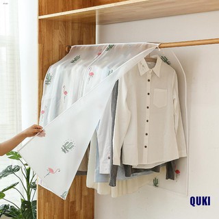 (QUKI)Dustproof Clothes Cover PEVA Cloth Protector Home Storage Clothing Covers