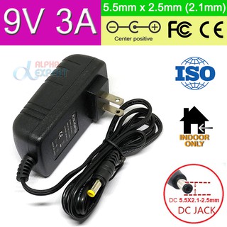 9V 3A US Plug AC DC Adapter 1PCS AC 100V-240V Converter Adapter DC to 9V 3000mA Power Supply chargers 5.5mm x 2.1-2.5mm
