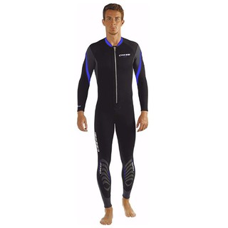 CRESSI LUI MONOPIECE BLACK/BLUE WETSUIT 2.5mm ชุดดำน้ำ เว็ทสูท ของผู้ชาย ขนาดสำหรับผู้ใหญ่