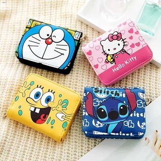 กระเป๋าสตางค์ ลายการ์ตูน hello Kitty Doraemon stitch spongebob สำหรับเด็ก