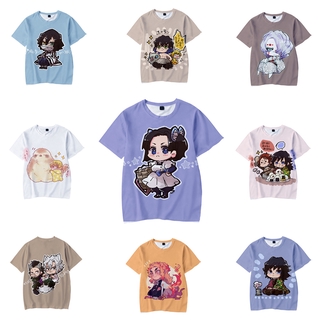 ภาพหน้าปกสินค้าชุดคอสเพลย์ Anime เสื้อดาบพิฆาตอสูร ชุดชิโนบุ Demon Slayer Kimetsu No Yaiba  Kids Print T-shirt Cosplay Kamado Shinobu Giyuu เสื้อชิโนบ ซึ่งคุณอาจชอบราคาและรีวิวของสินค้านี้