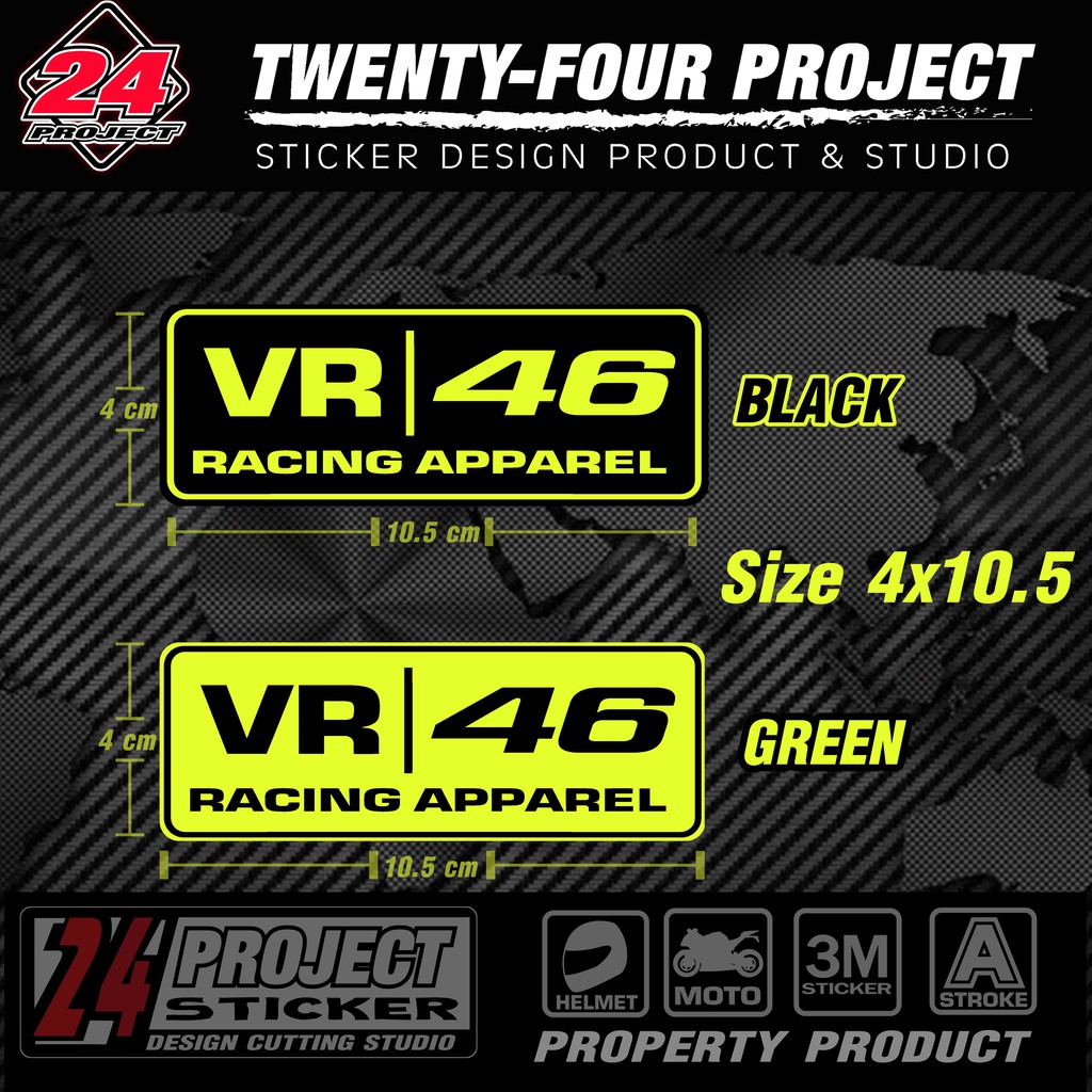 สติ๊กเกอร์ติดรถ VR46 | Shopee Thailand