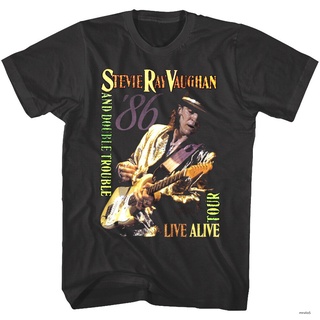 เสื้อยืดสีขาวGILDAN เสื้อยืด ผ้าฝ้าย พิมพ์ลาย Stevie Ray Vaughan เหมาะกับของขวัญวันพ่อ แฟชั่นสําหรับผู้ชายS-4XL