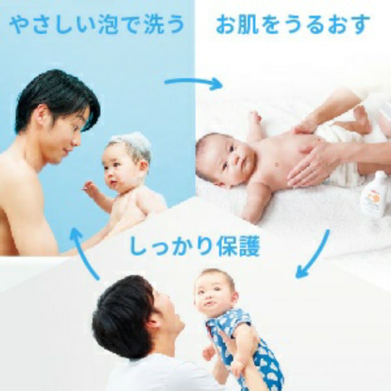 pigeon-japan-full-body-foam-soap-สบู่โฟมอาบน้ำ-ยาสระผม-แชมพู-สำหรับเด็กแรกเกิด-made-in-japan