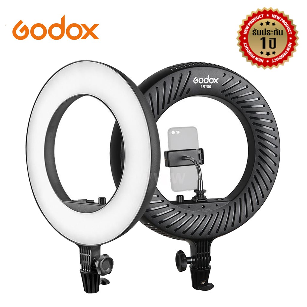 Godox LR180 LED Ring Light สีดำ รับประกัน 1 ปี | Shopee Thailand