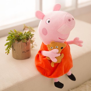 ✥◄40 ซม Peppa George Pig เป็นตุ๊กตาของเล่นรูปสัตว์น่ารัก เหมาะสำหรับใช้เป็นของขวัญวันเกิดสำหรับเด็กสาวหรือให้เป็นของเล่�