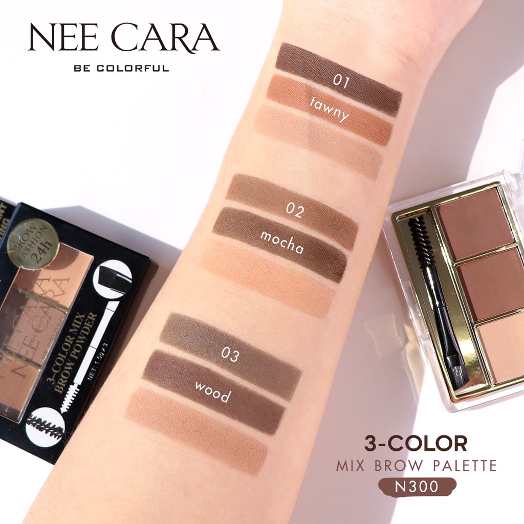 เขียนคิ้ว-nee-cara-3-color-mix-brow-powder