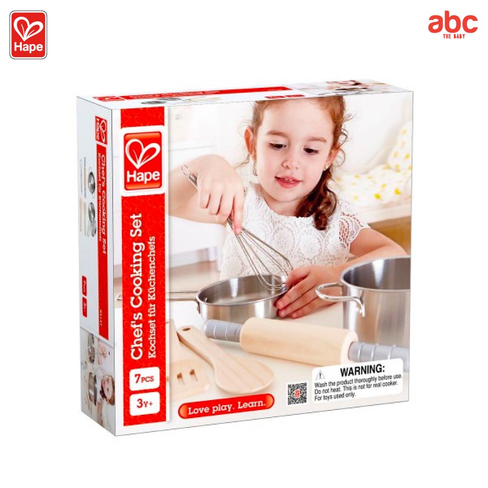 hape-ของเล่นไม้-ของเล่นทำอาหาร-ชุดทำอาหารของเชฟ-chefs-cooking-set-ของเล่นเสริมพัฒนาการ-3-ขวบ-ขึ้นไป