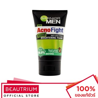 GARNIER Men Acnofight Wasabi Anti-Bacteria Brightening Foam โฟมล้างหน้า 100ml