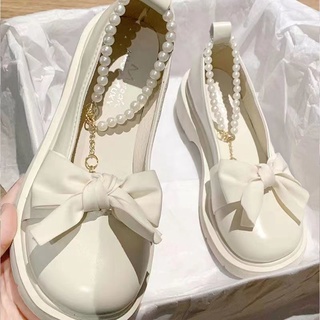 สินค้า ญี่ปุ่นโลลิต้ารองเท้าหนังขนาดเล็กหญิง  ฤดูใบไม้ผลิใหม่ตุ๊กตาสาวนุ่มวิทยาลัยสไตล์นักเรียนรองเท้าโลลิต้าแบน