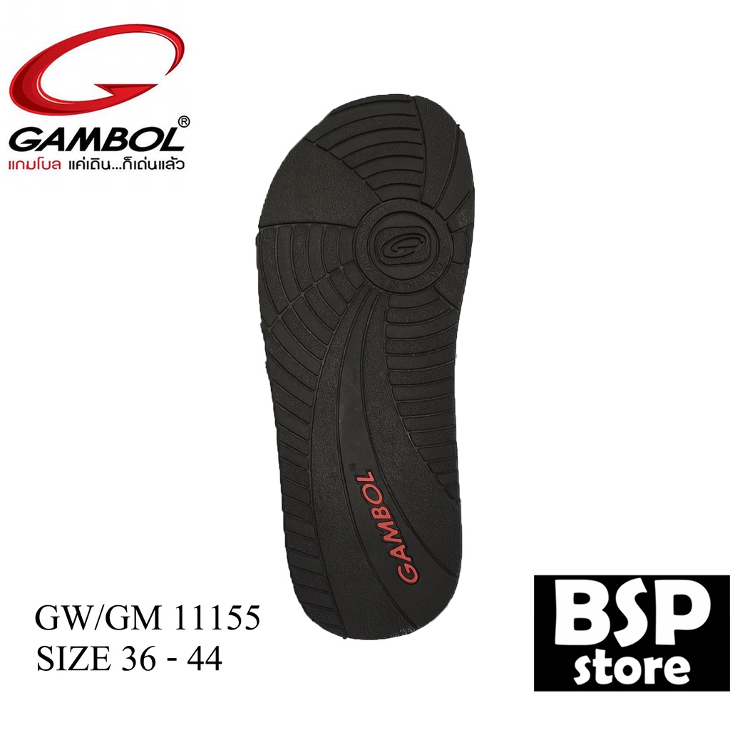 ภาพสินค้าgambol รุ่น GW/GM 11155 สีน้ำตาล (size 36-46) ผลิตจาก GBOLD Technology คุณภาพมาตรฐานของแกมโบล นุ่ม เบา สบายเท้า จากร้าน porporrpor บน Shopee ภาพที่ 3