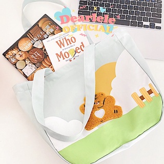 [ ทักแชทสอบถามสต๊อคก่อนกดสั่งซื้อ! ] — * Tora tote bag 🐯 กระเป๋าผ้าลายน่ารัก สีสดใส มีเจ้าเสือตัวน้อย