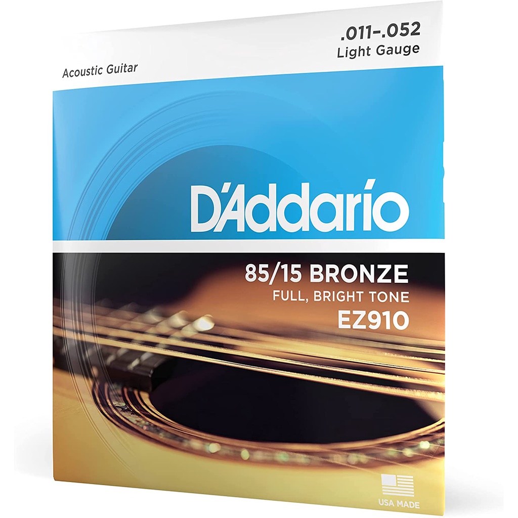 ครบชุด-d-addario-รุ่น-ez910-สายกีต้าร์โปร่ง-เบอร์-11-แดดดาริโอ้-รุ่น-ez-910-สายกีต้าร์โปร่ง-และ-สายกีต้าร์โปร่งไฟฟ้า