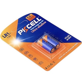 PKCELL ถ่าน alkaline ขนาด LR1 (1.5V) แพค2ก้อน