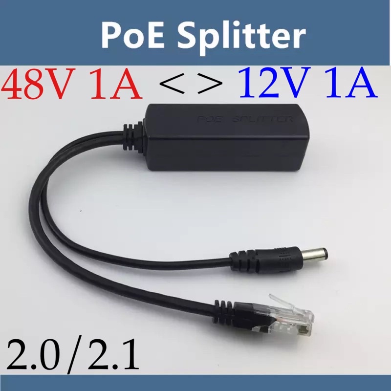 Adattatore Per Telecamera IP Splitter PoE 48V A 12V 2A - Adattatore ...