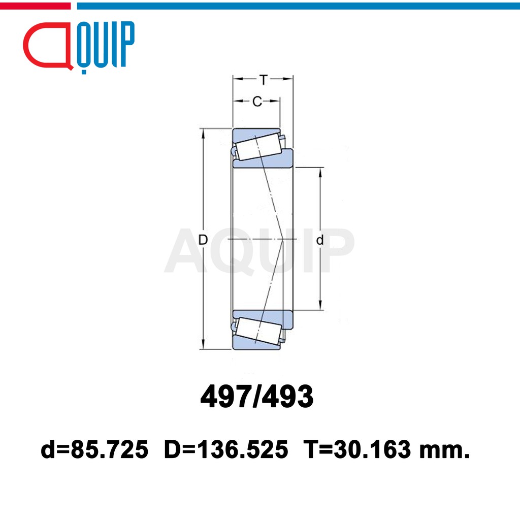 497-493-ubc-ตลับลูกปืนเม็ดเรียว-tapered-roller-bearings-497-493